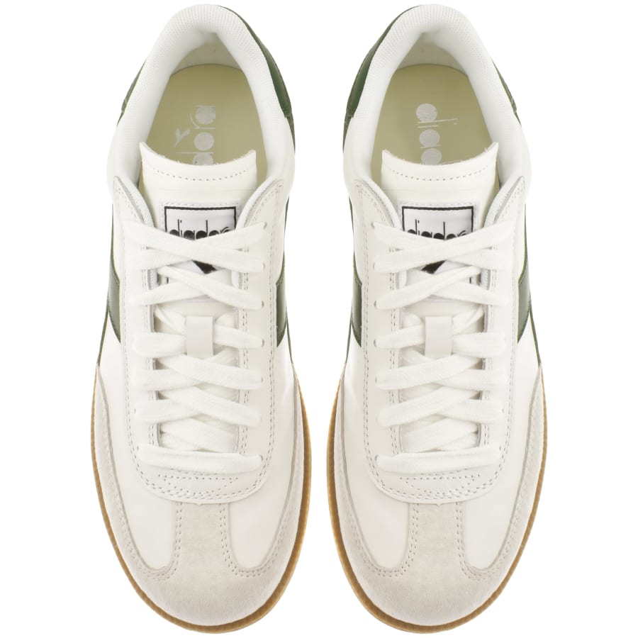 Diadora Trainer White Fogliage Green Size 9 43